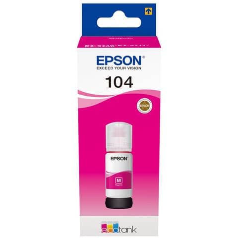 Inchiostro in bottiglia Epson 104 EcoTank magenta C13T00P340
