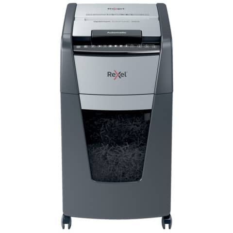 Distruggidocumenti uso frequente Optimum AutoFeed+ 300X EU Rexel P-4  60 L taglio a frammenti 4x26 mm - nero - 2020300XEU