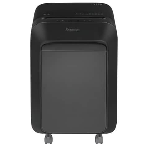 Distruggidocumenti uso moderato Fellowes Powershred LX210 - P-4 - 23 L - nero - taglio a miniframmenti 4x12 mm FW5502501