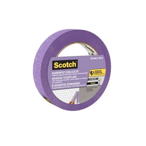 Nastro di mascheratura per superfici delicate Scotch 2080 24 mm x 41 m viola - 7100289894