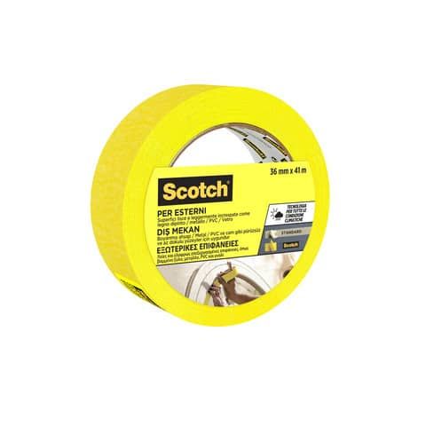 Nastro di mascheratura per superfici esterne Scotch 2097 36 mm x 41 m giallo 2097IGT36