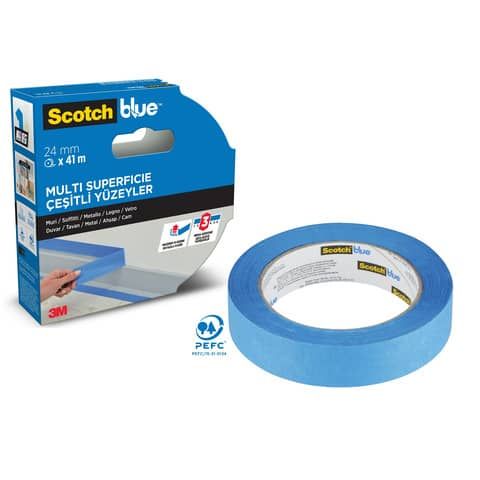 Nastro di mascheratura multisuperficie Scotch Blue? 2090 24 mm x 41 m blu - 710028922