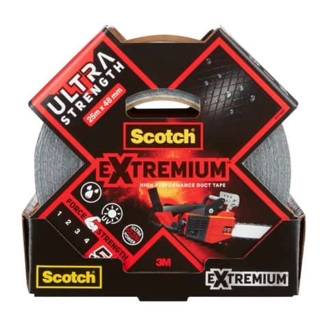 Nastro adesivo extra resistente ad alto spessore Scotch Extremium Ultra 48 mm x 25 m argento - DT174825