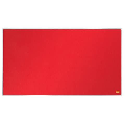 Pannello in feltro Nobo Widescreen Impression Pro 32&#39;&#39; 710x400 mm rosso 1915419