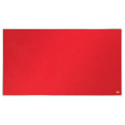 Pannello in feltro Nobo Widescreen Impression Pro 32&#39;&#39; 710x400 mm rosso 1915419