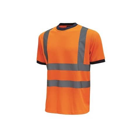 EC - T-Shirt alta visibilit Glitter U-Power cotone-poliestere arancio fluo - Taglia XL - HL197OF GLITTER XL