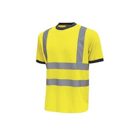 EC - T-Shirt alta visibilit Glitter U-Power cotone-poliestere giallo fluo - Taglia L - HL197YF GLITTER L