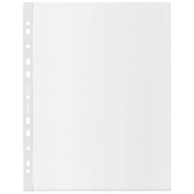 Buste a perforazione universale Esselte Office f.to 22x30 cm 100% riciclate trasparenti - conf. 100 pezzi - 627494