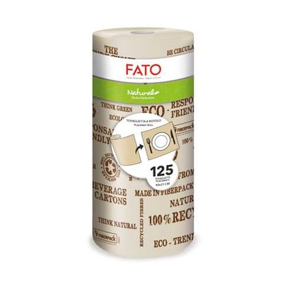 Tovaglietta a 3 veli Fato Natural in rotolo da 125 strappi di 312x400 mm 881231