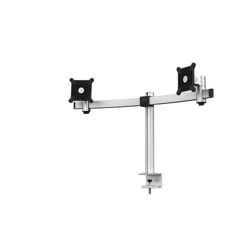Braccio porta monitor per 2 schermi max 27&#39;&#39; DURABLE argento metallizzato 780x445x190 mm - 5085-23