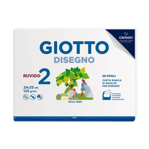 Album da disegno Giotto Disegno 2 125 g - 24x33 cm ruvido 20 fogli 583000
