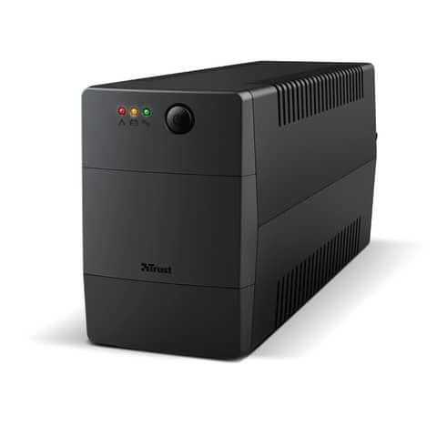 Gruppo di continuit (UPS) PAXXON 800VA Trust con batteria integrata - 2 prese nero - 23503
