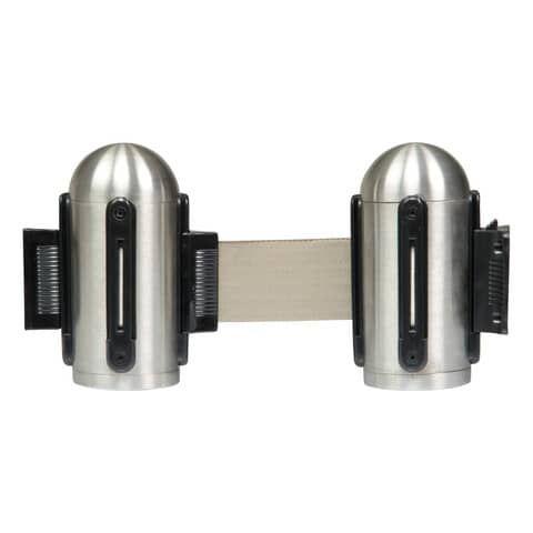 Attacco murale con nasto retrattile 2,1 m grigio Securit 14,3x7,5x7,5 cm RS-RTWM-RVS-GY