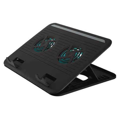 Supporto per Notebook Trust Cyclone Cooling con 2 ventole di raffreddamento nero - 17866