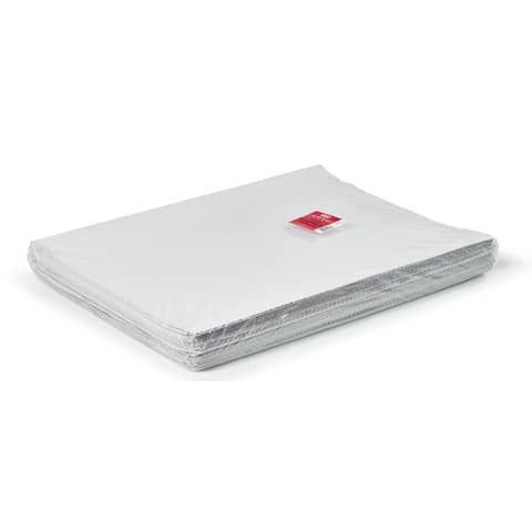 Carta da pacco Rex-Sadoch 100x140 cm 80 g/m - Kraft bianco - Conf. 50 fogli piegati 50x35 cm - CK50W-BIA