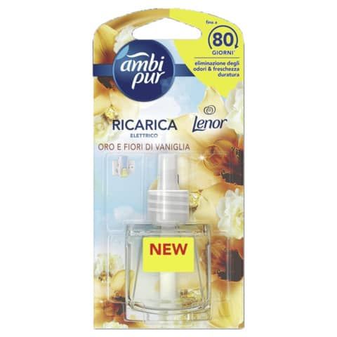 Mono Ricarica per diffusore elettrico Ambi Pur Lenor 20 ml Oro e fiori di vaniglia - AH97