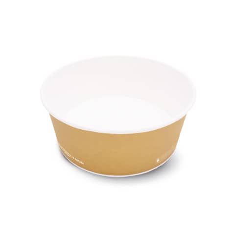 Contenitore Fast Food Scatolificio del Garda S120 Biopol laminato Biopolimero 185xH.66 mm avana cf. 40 pezzi S120-65