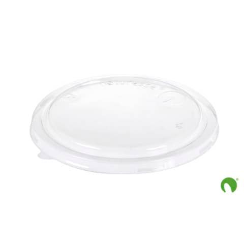 Coperchio Bio in PLA Scatolificio del Garda Nature Works 150 mm trasparente per contenitore S80 - conf. 50 pz 17590