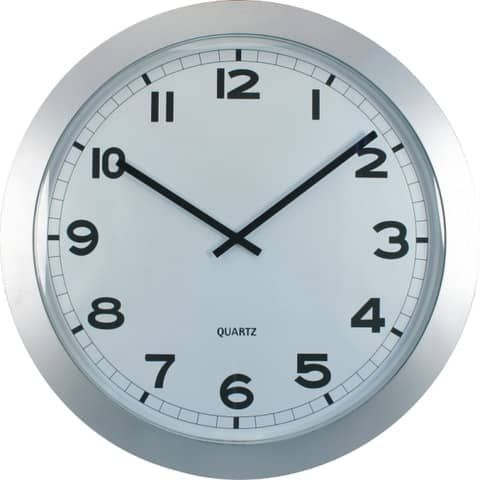 Orologio da parete Methodo Extralarge - diametro  60 cm -  silver V150710