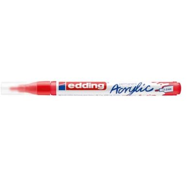 Marcatore acrilico Edding 5300  - punta tonda 1-2 mm tratto fine - rosso-traffico - E-5300 902