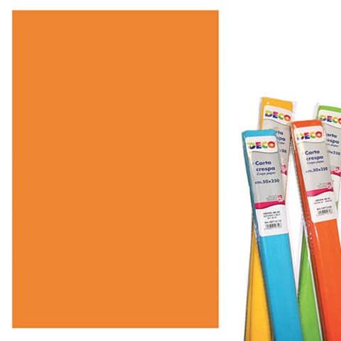 Rotolo di Carta crespa - 50x250 cm - 40 g/m Deco arancio 10713/05