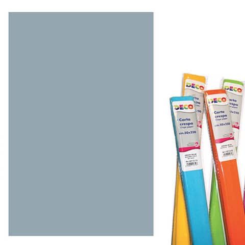Rotolo di Carta crespa - 50x250 cm - 40 g/m Deco argento 05122