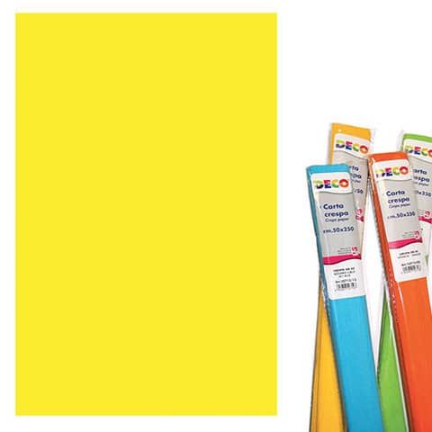 Rotolo di Carta crespa - 50x250 cm - 40 g/m Deco giallo 10713/02
