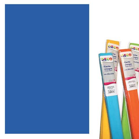 Rotolo di Carta crespa - 50x250 cm - 40 g/m Deco blu 10713/14