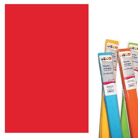Rotolo di Carta crespa - 50x250 cm - 40 g/m Deco rosso natale 10713/06