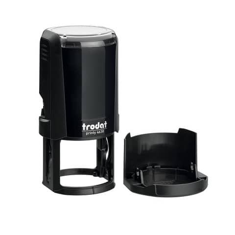 Timbro autoinchiostrante max 8 righe - Trodat eco PRINTY 4638 - 38 mm  nero 76854