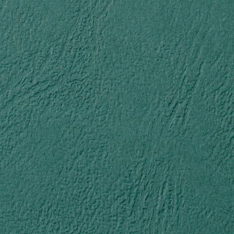 Copertine per rilegatura GBC Leathergrain in cartoncino goffrato A4 verde scuro - conf. 100 pezzi - CE040045