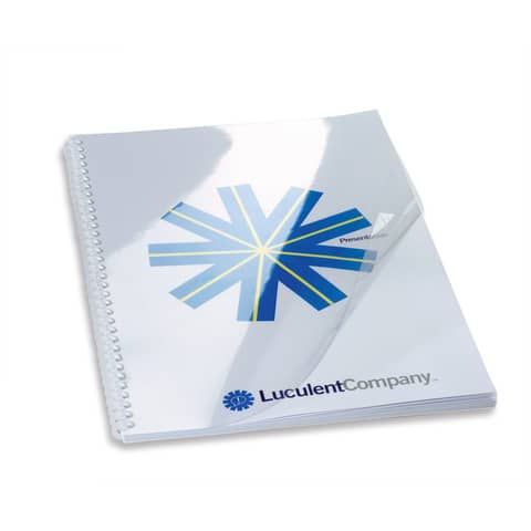 Copertine per rilegatura GBC Hiclear in pvc - A3 180 mic - trasparente - conf. 100 pezzi  - CF121880