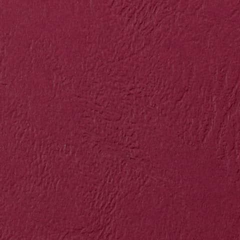 Copertine per rilegatura GBC Leathergrain in cartoncino goffrato A4 rosso scuro - conf. 100 pezzi - CE040030