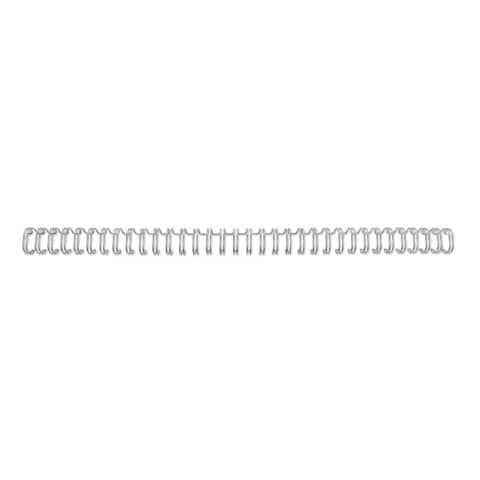 Spirali metalliche a 34 anelli GBC Wirebind 12 mm A4 argento - fino a 115 fogli - conf. 100 pezzi - RG810897