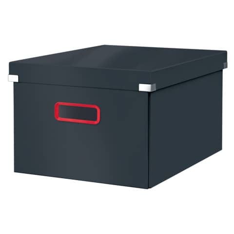 Scatola per archivio Medium Click &amp; Store Cosy - 281x200x370 mm Leitz grigio velluto - 53480089