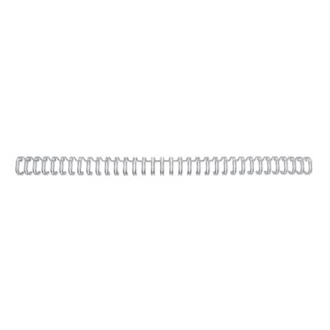 Spirali metalliche a 34 anelli GBC WireBind 11 mm A4 argento - fino a 100 fogli - conf. 100 pezzi - RG810797