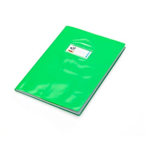 Copriquaderno con etichetta - Coprimaxi Beat A4 in PVC laccato spessore 180 ?m CoLibr verde chiaro - PF02020114