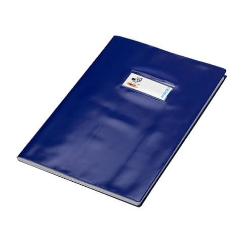 Copriquaderno con etichetta - Coprimaxi Beat A4 in PVC laccato spessore 180 ?m CoLibr blu - PF02020105