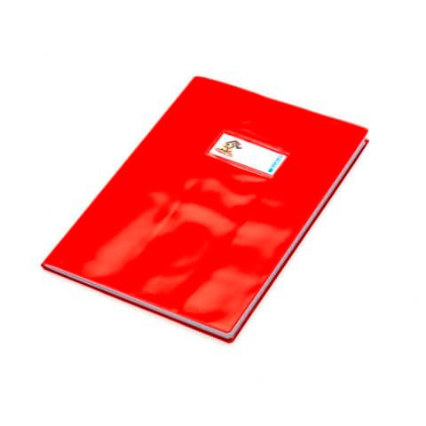 Copriquaderno con etichetta - Coprimaxi Beat A4 in PVC laccato spessore 180 ?m CoLibr rosso - PF02020112