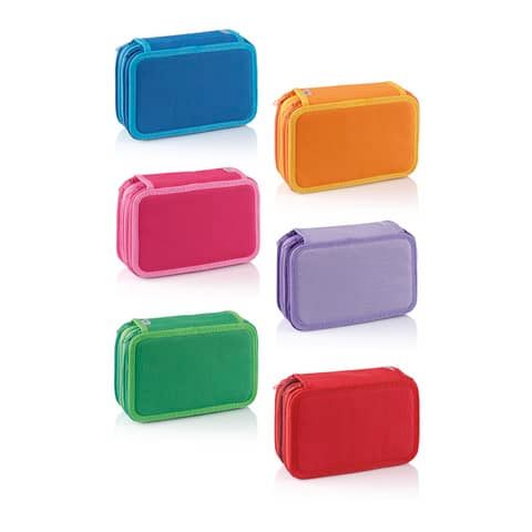 Astuccio 3 zip fantasy - 12 pastelli + 18 pennarelli CoLibr assortiti 100501297