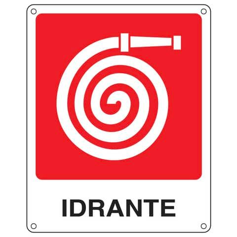 Cartello antincendio 25x31 cm Cartelli Segnalatori &#39;&#39;Idrante&#39;&#39; E20117X