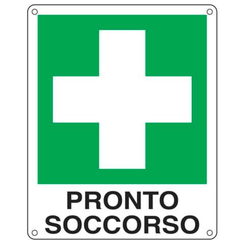 Cartello d&#39;emergenza 12x14,5 cm Cartelli Segnalatori &#39;&#39;Pronto soccorso&#39;&#39; E20101K
