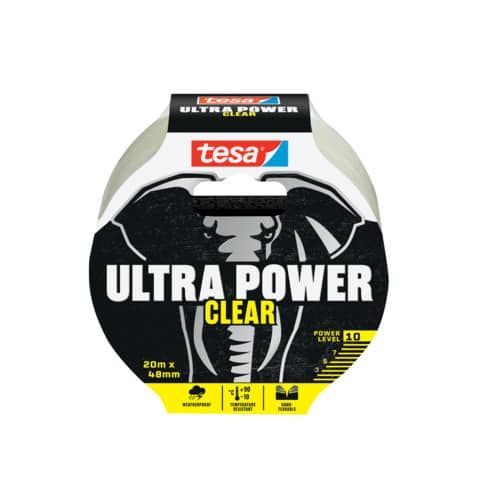 Nastro adesivo tesa Ultra Power Clear Repairing in polietilene trasparente 48 mm x 20 m - 56497-00000-00