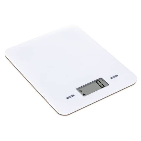 Bilancia da cucina ad alta precisione Melchioni Family Slimmy con display LCD bianca - 5 Kg - 118210027