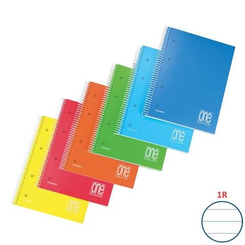 Quaderno spiralato Maxi One Color copertina in PPL - 80+1 ff - A4 - 1R 2936