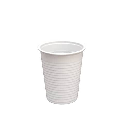 Bicchiere in PP - 2 gr - 200 ml/200 cc -  70 mm - conf. 100 pz FlexiCup bianco 61755