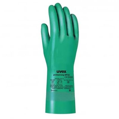 Guanti protettivi PROFASTRONG NF33 - rischi chimici Uvex verde TG. 7 - 6012201