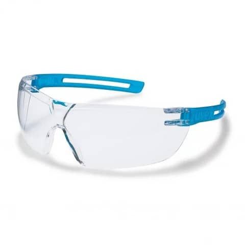 Occhiali protettivi a stanghetta x-fit metal free supravision excellence - lenti in PC trasparenti Uvex blu