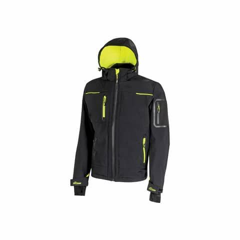 Giacca impermeabile in Softshell Space Black Carbon U-Power taglia M FU187BC-M