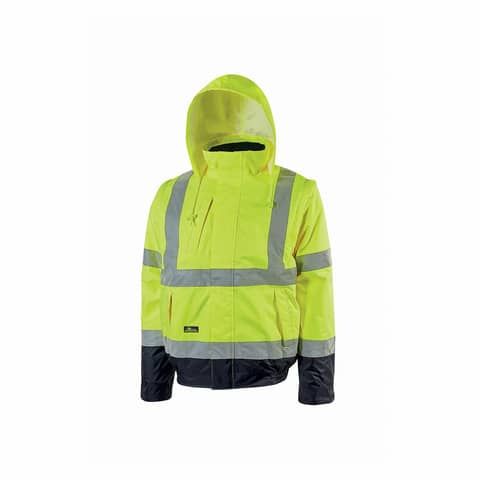 Giubbotto bomber alta visibilita&#39;Crafty Yellow Fluo U-Power taglia M HL158YF-M